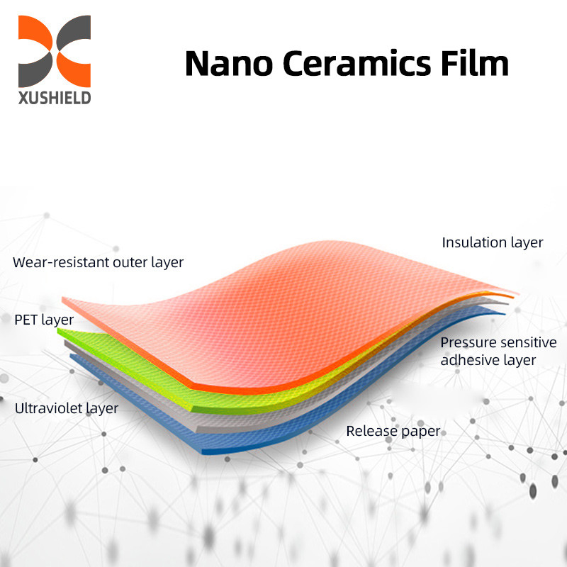 Bộ phim cửa sổ Top 10 Nhà cung cấp Nano Ceramic Car Tint Film 90%IRR 99%UVR Window Tint Film 8 năm bảo hành