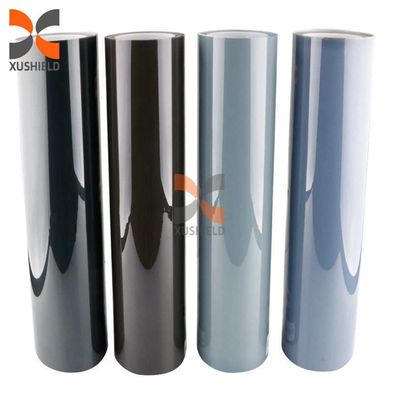 Tpu Đèn đèn pha xe ô tô Ppf Mực tối Xanh sáng Xanh đen 0,3m * 15m Kháng bị trầy xước