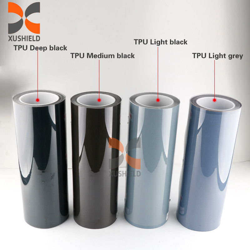 Tự chữa trị chống trầy xước đèn đầu trang trí chống cát Vlt 30% Khói quang Tpu đèn pha phim