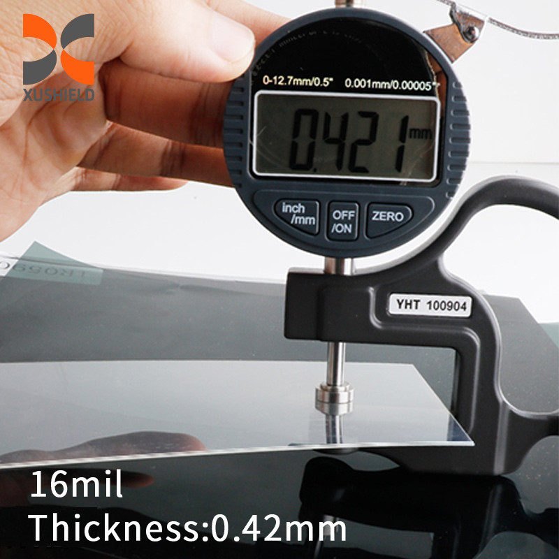 4 8 24mil PET Xe ô tô kính chắn gió áo giáp an toàn Window tint Glass Protection Film Chất liệu bảo vệ kính chắn gió chống nổ