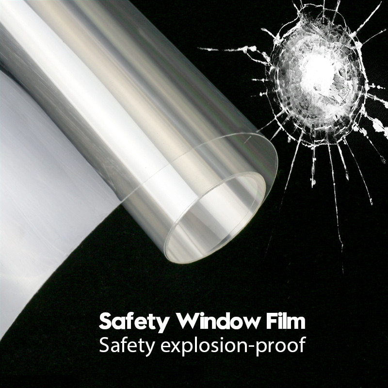 4 8 24mil PET Xe ô tô kính chắn gió áo giáp an toàn Window tint Glass Protection Film Chất liệu bảo vệ kính chắn gió chống nổ