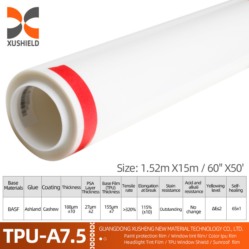 XUSHIELD Nhà sản xuất bán buôn phim ô tô rõ ràng tự dán chống trầy xước tự chữa TPU PPF phim bảo vệ sơn