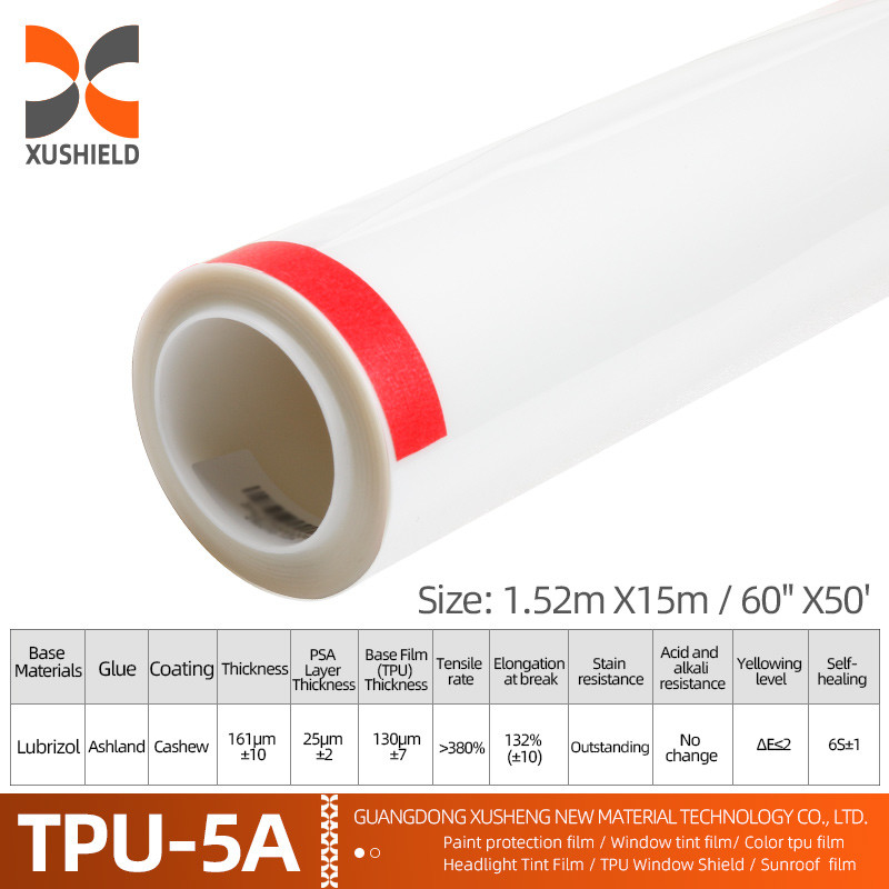 Bảo hành 10 năm Ppf 6.5mil 7.5mil Clear PPF Car Paint Protection Film Tự chữa bệnh Xe TPU TPH PPF Film