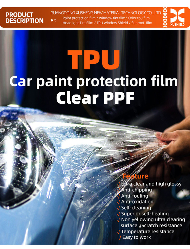 Tpu 1.52m*15m Transparent Ppf Paint Protection Film Cho xe ô tô