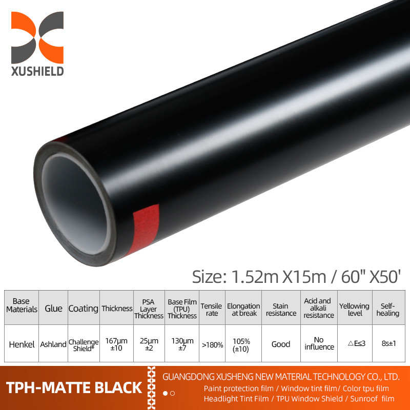 TPH 1.52*15M High Gloss Roll CLEAR Transparent Adhesive Car Body Paint Protection Ppf Film Tph
