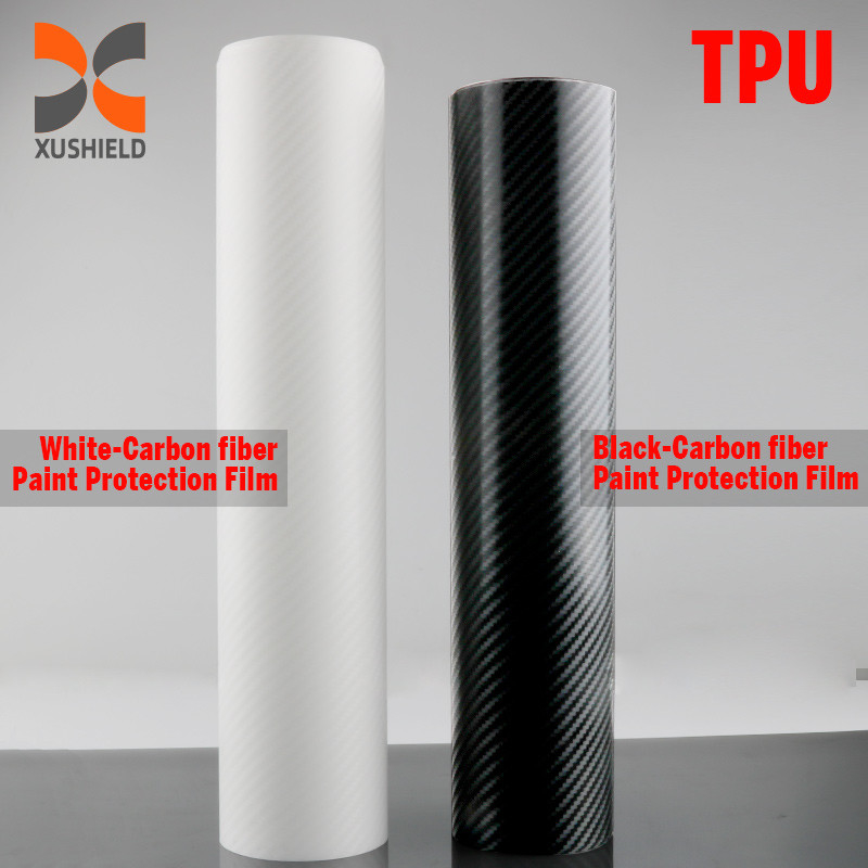 Tự chữa lành Thay đổi màu sắc Sơn bảo vệ phim Hắc Carbon Fiber TPU Ppf Film Bảo vệ sơn xe hơi