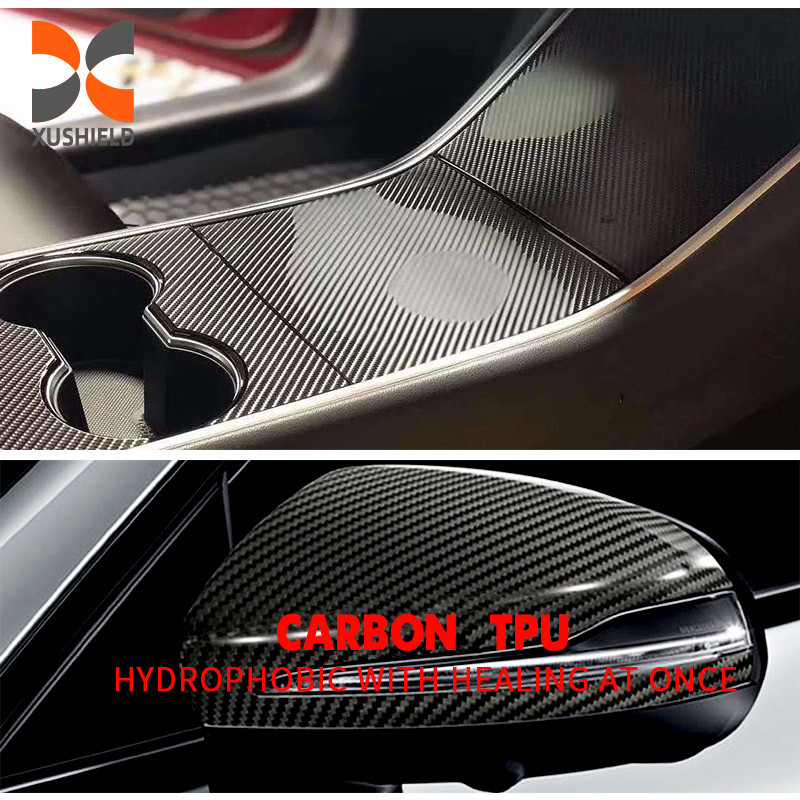 Bộ phim bảo vệ sơn xe bằng sợi cacbon TPH cho thân xe Bảo vệ màu sắc Ppf Film