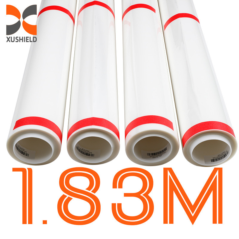 Kích thước 1.83 * 15m 71in * 50ft Hydrophobicity tự chữa lành cuộn chống trầy xước PPF TPU phim bảo vệ xe