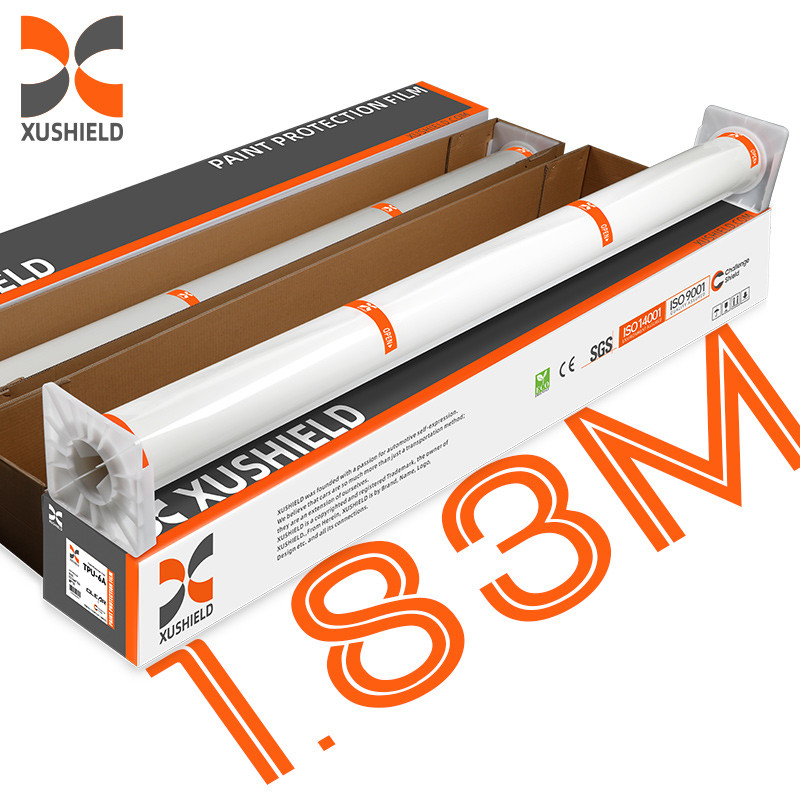 Kích thước 1.83 * 15m 71in * 50ft Hydrophobicity tự chữa lành cuộn chống trầy xước PPF TPU phim bảo vệ xe