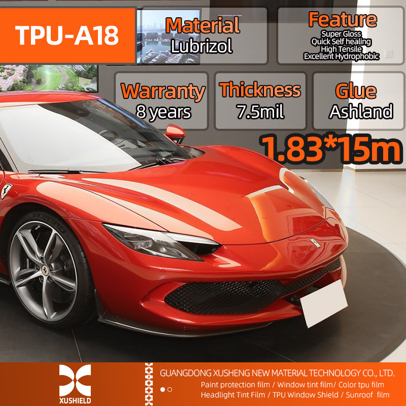 Phòng chống màu vàng Hydrophobic kéo dài Clear Car Body Film Car Stickers PPF Paint Protection Film