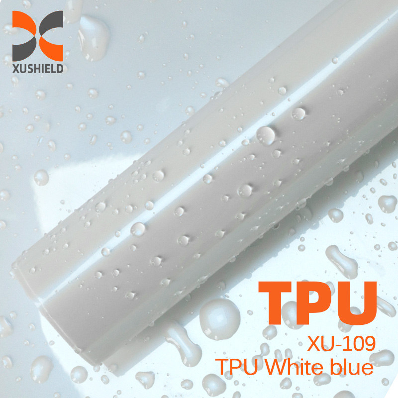 TPU Màu trắng xanh chống trầy xước rõ ràng ppf Bản thân sửa chữa thân cuộn xe ô tô Bọc thân minh bạch ốp phim nhà cung cấp 15m ppf Tpu Paint Protection Film