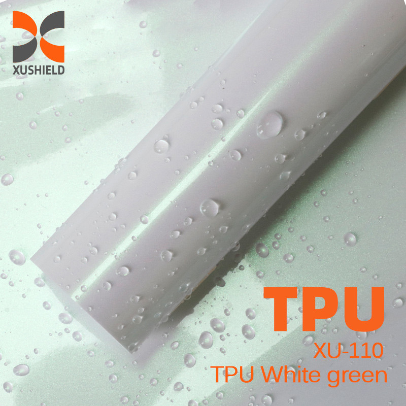TPU Màu trắng màu xanh lá cây 1,52m * 15m màu xanh lá cây màu cam màu xám nhiệt tự chữa lành tpu PPF thay đổi màu sắc ppf auto chống trầy xước sơn xe bảo vệ bề mặt phim
