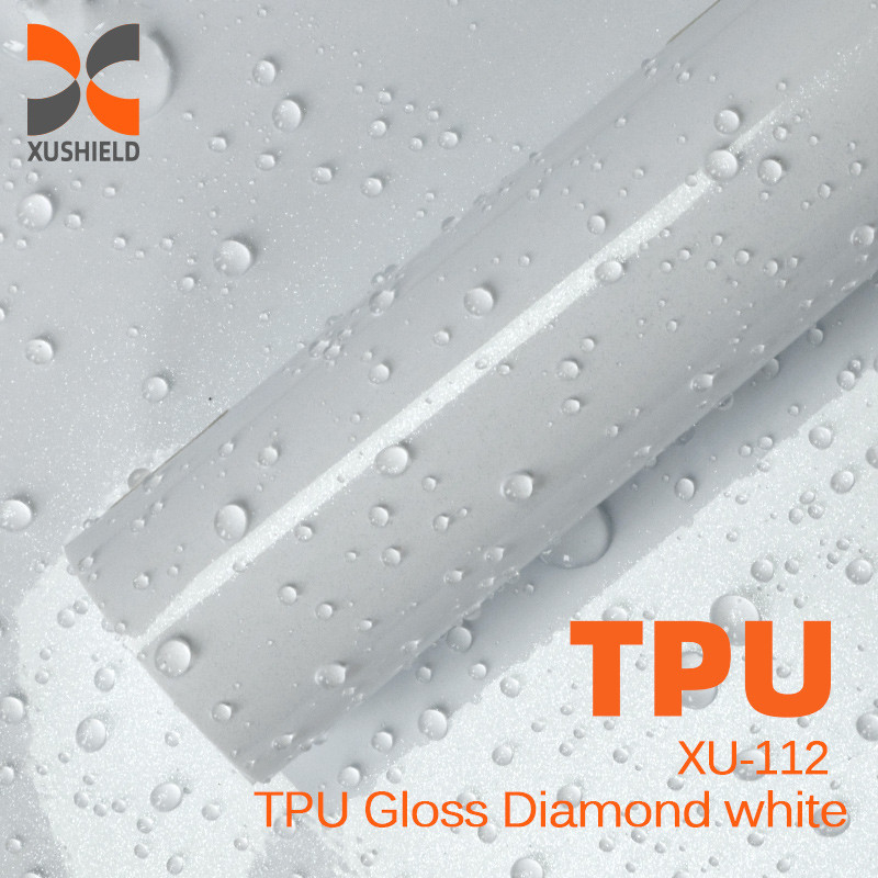 TPU bóng kim cương màu trắng PPF Film Ultimate Plus Transparent Car Protective Film Matte Black TPU Paint Protection Film Stealth Car Wrap