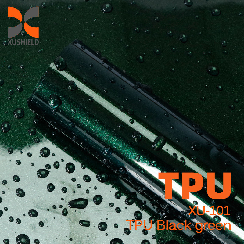 TPU Đen màu xanh lá cây phim ô tô Thay đổi màu sắc PPF kim loại lỏng Đỏ ô tô 1.52 * 17m / cuộn Ppf sơn bảo vệ phim màu PPF phim