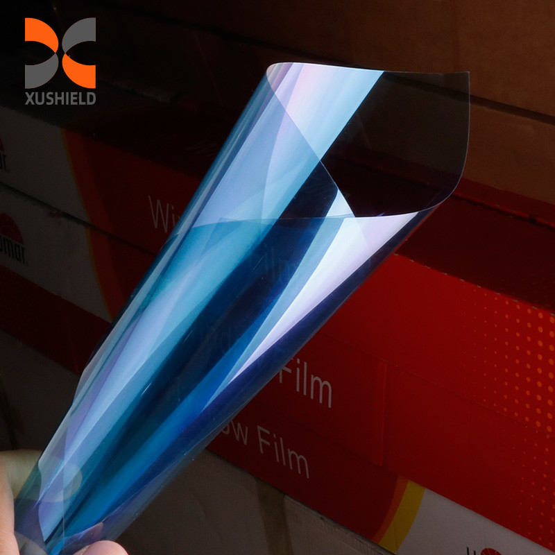 CH6099 Blue Purple Chameleon Tint 2Mil Nhiệt giảm màu thay đổi Chameleon Window Tint Film cho kính chắn gió xe hơi