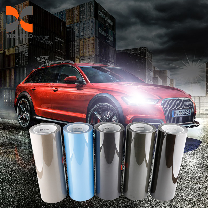 Đèn đèn pha xe máy trong suốt Đèn đuôi đen tối Đèn đèn pha xe ô tô Đèn đèn pha xe ô tô Tint Film TPH Lamp Protective Film