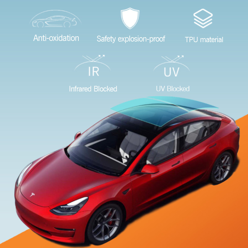 Chất chống nổ TPU bảo vệ Sunroof PPF ô tô kính chắn gió kính cửa sổ Tint Mặt trời phim Xe ô tô mái nhà đèn pha phim