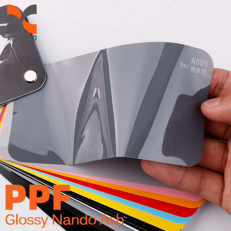 XUSHIELD phim ô tô màu phổ biến Ác xanh nhãn dán xe tự chữa bệnh tph PPF ô tô Vinyl bọc phim cho cơ thể xe