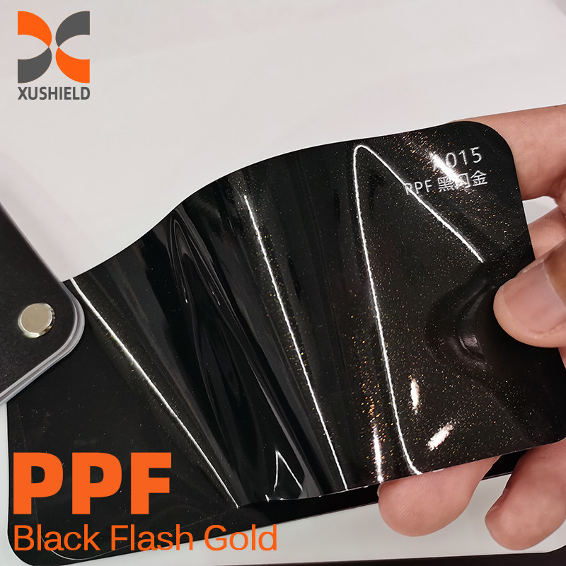 XUSHIELD Đèn sáng Chind màu xanh giá nhà máy Đèn sáng cao tự chữa lành Đèn chống vàng TPU Màu PPF