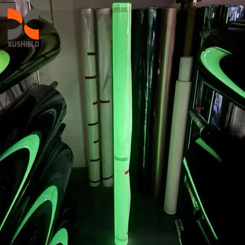 TPU huỳnh quang USA Chất lượng Cao Phim PPF Polyurethane Trong suốt Tự phục hồi Bảo vệ Sơn cho Nhà máy Trực tiếp TPU trắng đến xanh